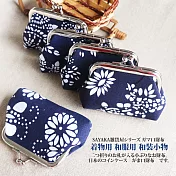 【Sayaka紗彌佳】日本和風古樸蠟染印花口金零錢包 -隨機出貨