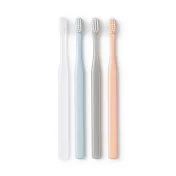 【MUJI 無印良品】聚丙烯牙刷(極細毛)4色組/全長