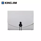 【KING JIM】lots 紙質大開口收納盒 A5 灰白