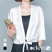 【Lockers 木櫃】夏季涼感披肩外套 L111050304 白色