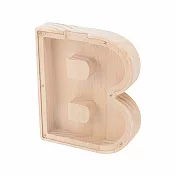 JIAGO 北歐風木製英文字母存錢筒 字母B款