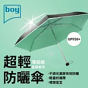 【德國boy】抗UV超輕防曬降溫防風三折晴雨傘 薄荷綠