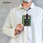 Ultrahard 簡約隨身ID卡夾零錢包/證件套 草綠