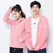 GIAT台灣製吸濕排汗透氣防曬外套(男女適穿) S 嫩粉色