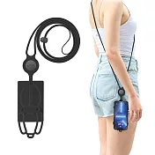 Bone 蹦克  斜背手機綁三代-卡套版 手機掛繩吊繩背繩 斜背-簡約黑