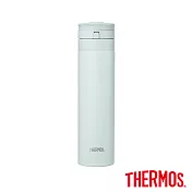 【THERMOS 膳魔師】不鏽鋼漸層超輕量自動上鎖真空保溫杯450ml(JNS-453-GR) 迷霧綠