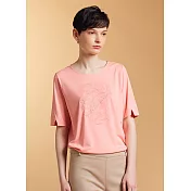 【ST.MALO】粼光夜羽海毛紗SEAWOOL沁心零著女上衣-2217WT M 珊瑚粉