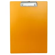 【ABEL】晶典A4磨砂壓克力板夾-2入 橘色