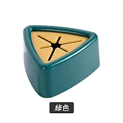 【E.dot】北歐撞色免釘鑽壁掛式毛巾塞架(2入組) 綠色