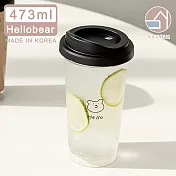 【韓國SSUEIM】Tritan極簡ins透明冷飲杯/隨行杯473ml- Hellobear