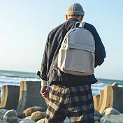 【一帆布包】帆布經典後背包- 淺灰