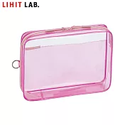 LIHIT LAB F-8200 A5 多用途透明百寶袋(soeru) 粉紅色