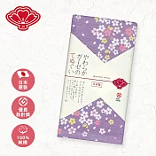 【日纖】日本泉州純棉長巾34x90cm- 紫幻舞櫻