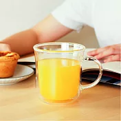 好玻GOODGLAS | Mug馬克雙層把手玻璃杯-清透