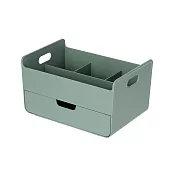 SYSMAX 桌面多功能收納盒 鈷綠