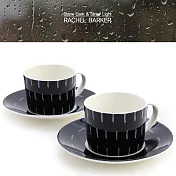 【RACHEL BARKER】韓國芮秋巴克4件咖啡杯組(附精緻彩盒) 藍