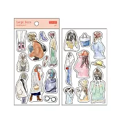 PINE BOOK 貼紙 大裝飾 女孩