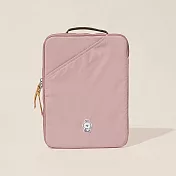 HELLOLULU 【LINE FRIENDS】ERLE3way收納袋13吋- 兔兔粉