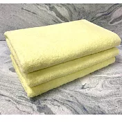 【LIFE 來福牌】貴族素色浴巾 3入組 黃色