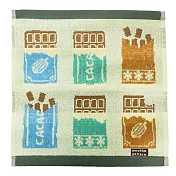 【日本丸真】PorukkaPattern葡萄牙製北歐插畫創意洗臉巾 (巧克力)