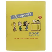 sun-star Snoopy 美味超市系列 2孔筆記本收納夾 A5 史努比 收銀機