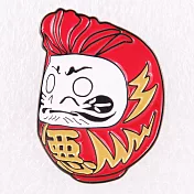 【微當代文創藝術聯名】刺別針 惡達磨 黑金