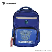 【TRANSFORMERS 變形金剛】正版授權 護脊減壓兒童書包 雙層式便利書包 TB-05 藍色