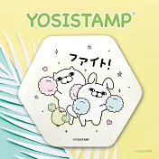 YOSISTAMP/呦嘻百分百 陶瓷杯墊 啦啦隊