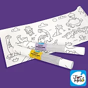 【JarMelo 原創美玩】可黏貼著色紙捲- 俏皮恐龍新世界 JA94709