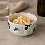 【日本小倉陶器】Tuuli優雅花卉 陶瓷餐碗11cm ‧ 藍
