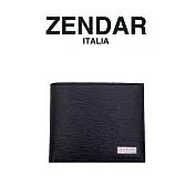 【ZENDAR】臺灣總代理 限量1折 頂級牛皮極光紋8卡皮夾 安東尼奧系列 全新專櫃展示品