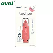 (3入1包)OVAL歐文 Techou 原紙色修正帶5mm x 6M 石竹紅