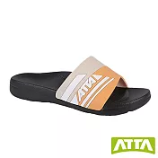 ATTA流線均壓室外拖鞋 JP24 米橘