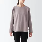 【MUJI 無印良品】女有機棉法蘭絨套衫 XL 摩卡棕