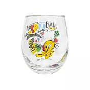 【日本正版授權】傻大貓與崔弟 3D玻璃杯 350ml 日本製 透明水杯/玻璃杯 Looney Tunes - B款