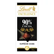 【Lindt 瑞士蓮】極醇系列巧克力片 100g- 90%巧克力