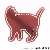 『坂井.亞希子』天使貓咪插畫風造型瀏海髮夾 -豆沙色