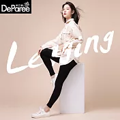 蒂巴蕾 纖暖的XXL九分褲 黑色