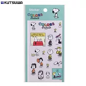 KUTSUWA COLORS of Peanuts SNOOPY 貼紙  A