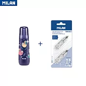 MILAN 360º 零死角修正帶_樹懶抱抱_1入(含補充2入組) 海軍藍