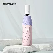 【KISSDIAMOND】溫柔拾光晴雨兩用全自動傘(KDU-345) 芋泥啵啵-粉紫