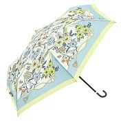 【日本because】Scarf Print 復古絲巾輕量折傘 ‧ 綠