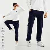 【KISSDIAMOND】百搭修身厚磅棉休閒褲(KDP-2009) 2XL 深藍/直筒