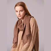 【ST.MALO】秘魯原裝進口100% Baby Alpaca 幼羊駝訂製圍巾-2029WS- F 雪茄棕