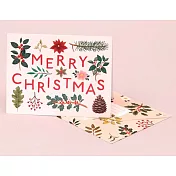 【 Clap Clap 】HOLIDAY PLANTS MERRY CHRISTMAS CREAM CARD 聖誕卡片 #GH19