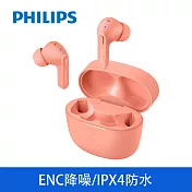 PHILIPS飛利浦 TWS真無線藍牙耳機 TAT2206 粉紅色