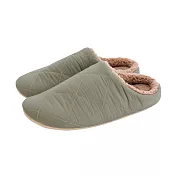 【BISQUE】Kiruto保暖毛絨室內拖鞋 ‧ 綠