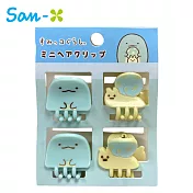 【日本正版授權】角落生物 造型髮夾組 髮夾/瀏海髮夾 角落小夥伴 - 藍色款