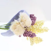 【PinkyPinky Boutique 】柔美毛毛髮箍 (灰藍色)