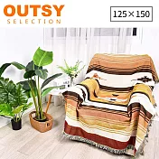 OUTSY民族風露營居家雙面針織蓋毯沙發毯 150×125cm(M) 泰美斯大道